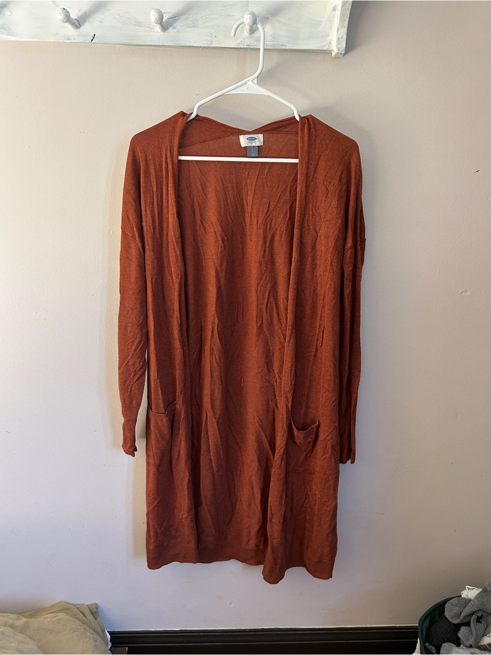 Old Navy Rust Open-Front Cardigan